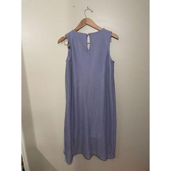 H By Halston Sleeveless Knit Dress Womens 4P Layered Lavender Purple - Picture 3 of 8